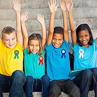 Vista 7 de Crowye Cinta de roseta de premio inspirador, cinta de satén de participación motivacional, cinta de satén de reconocimiento honorable para niños