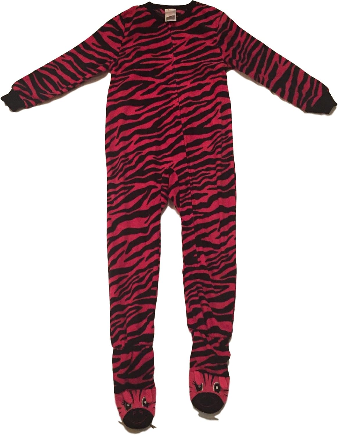 Circo Girls Pink Zebra Fleece Blanket Sleeper Pajamas Suit