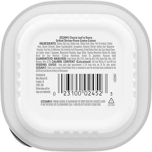 Miniatura 9 de Cesar Wet Dog Food - Pan clásico sabor a filete Porterhouse bandeja de 35 onzas