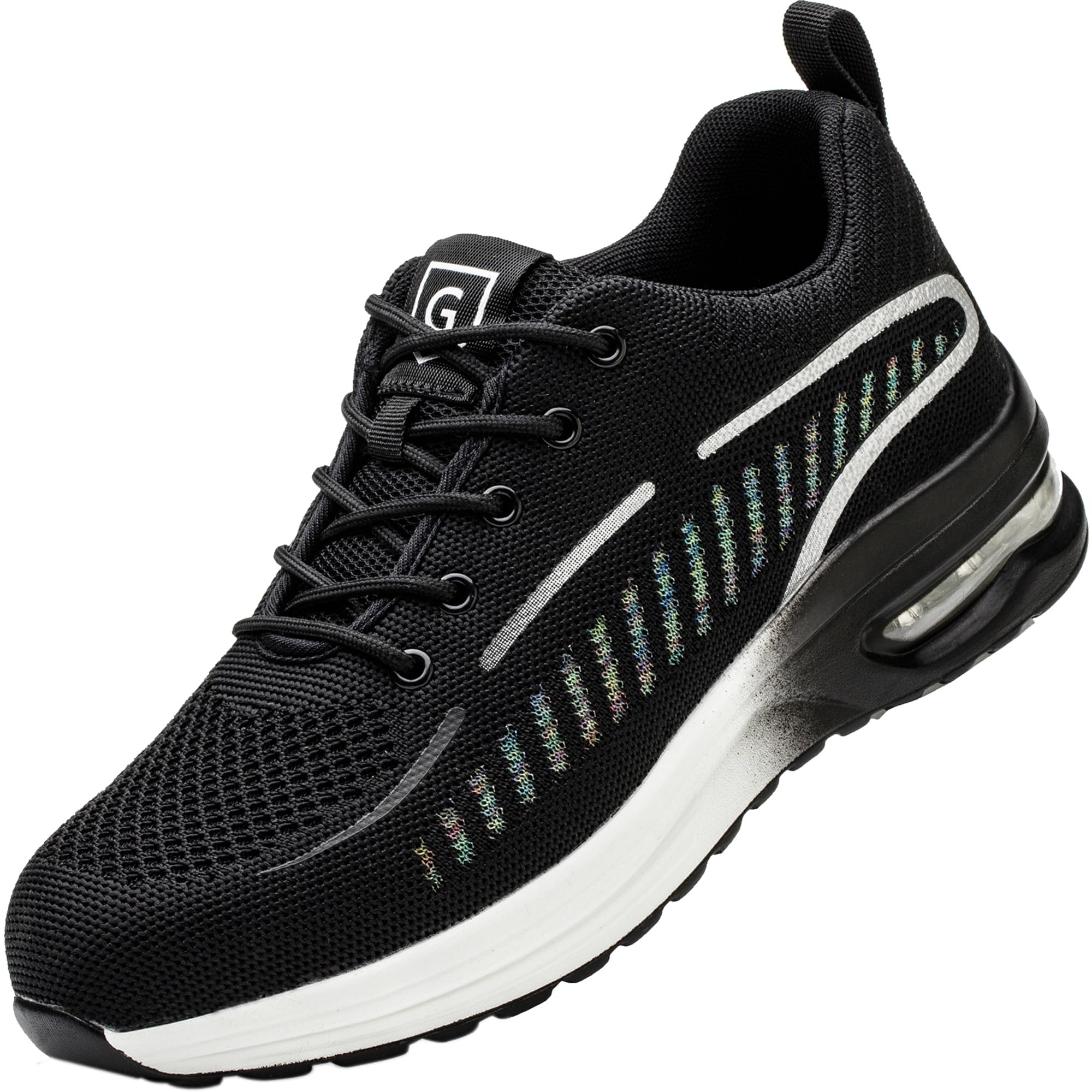 YEKOYIOO Scarpe Antinfortunistiche Uomo Donna Scarpe da Lavoro Leggere Comode Scarpe da Costruzione Antiscivolo Traspiranti Sneakers con Punta in Acciaio 38-46 EU