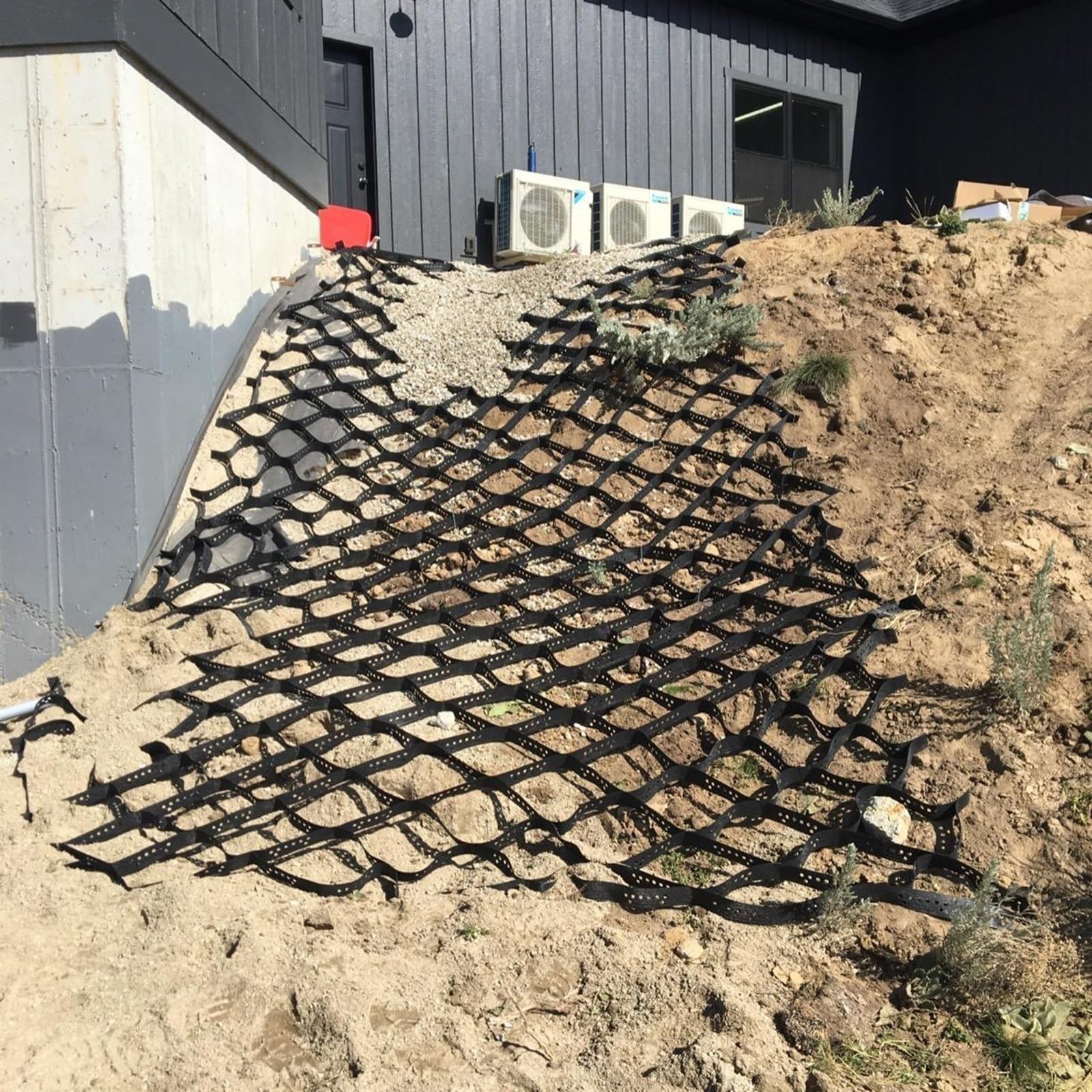 LWJSOCP Geo Grid,Flexible Gravel Driveway Geo Grid Stabilizer for Landscaping, 2" Depth Ground Grid System for Patios & Pathways, Durable 4x6m (13x20ft) Confinement Solution