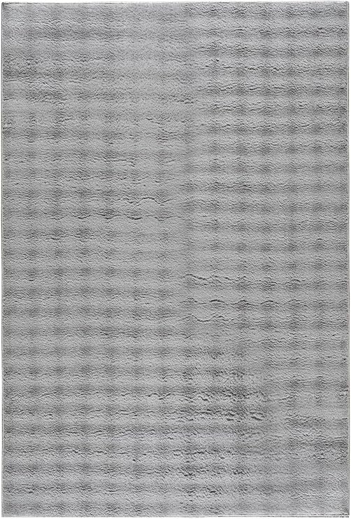 Gri Bubble Peluş Halı – Yumuşak Dokulu, Makinede Yıkanabilir, Kaymaz Tabanlı – 11 Farklı Ölçü Seçeneği (80x300 cm)