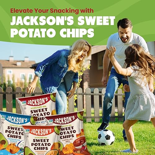 Miniatura 2 de Jackson's Chips de nacho habanero de batata hechos con aceite de aguacate prémium (5 onzas, paquete de 7), apto para alérgenos, sin gluten, sin