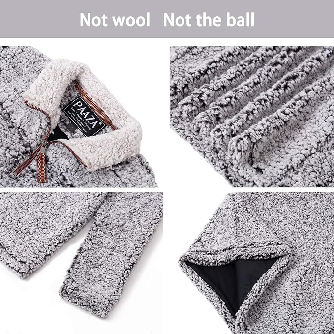 Fleece Sherpa Pullover Hoodie 