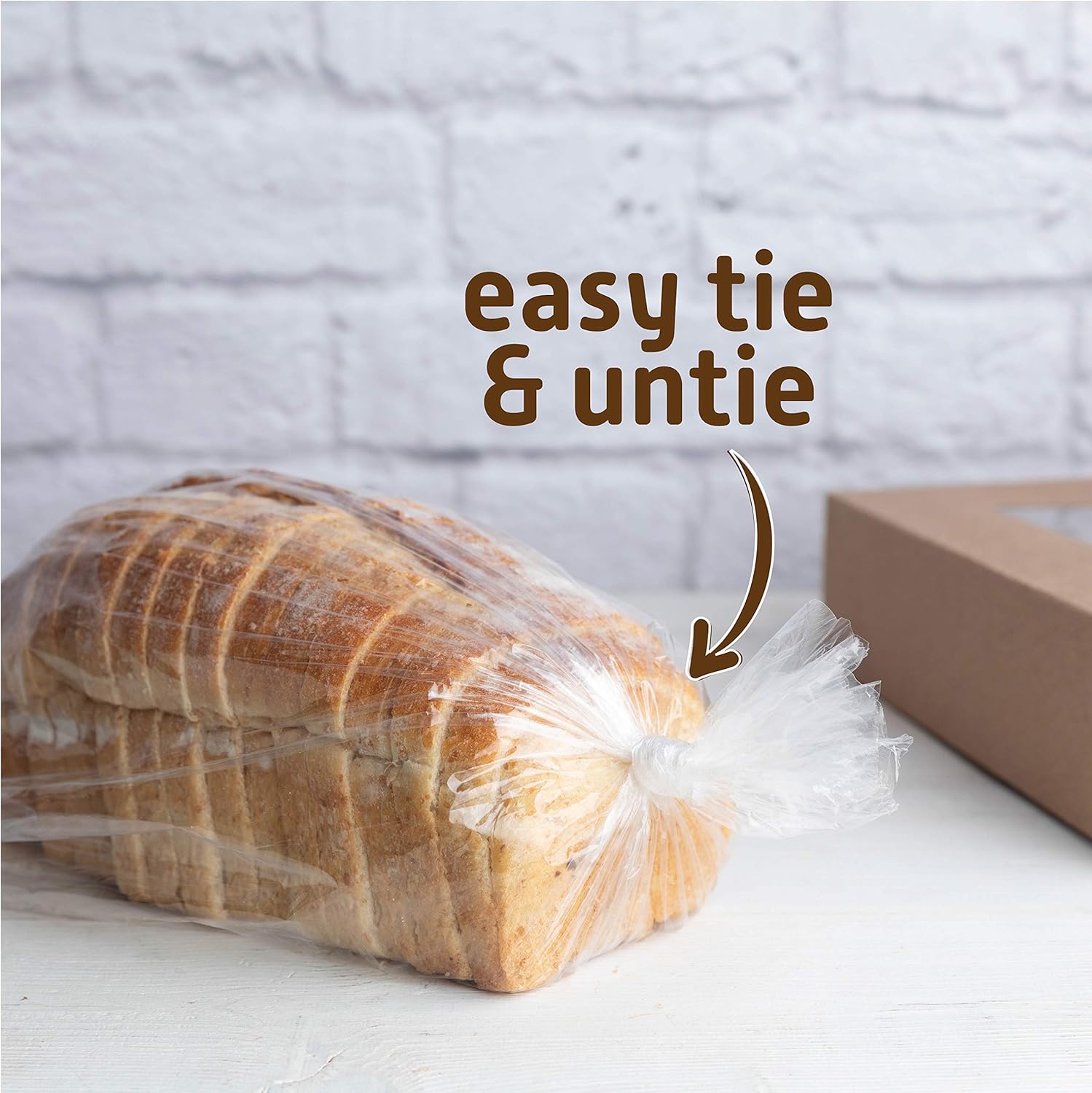 [700袋 8インチ X 4インチ X 20インチ] クリア パンローフバッグ 食料品 保存バッグ ペストリー、パン、生産、あらゆる