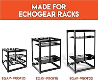 Vista 5 de ECHOGEAR Soporte de pared giratorio compatible con bastidores, compatible con bastidores de marco abierto ECHOGEAR de 10U, 15U y 20U