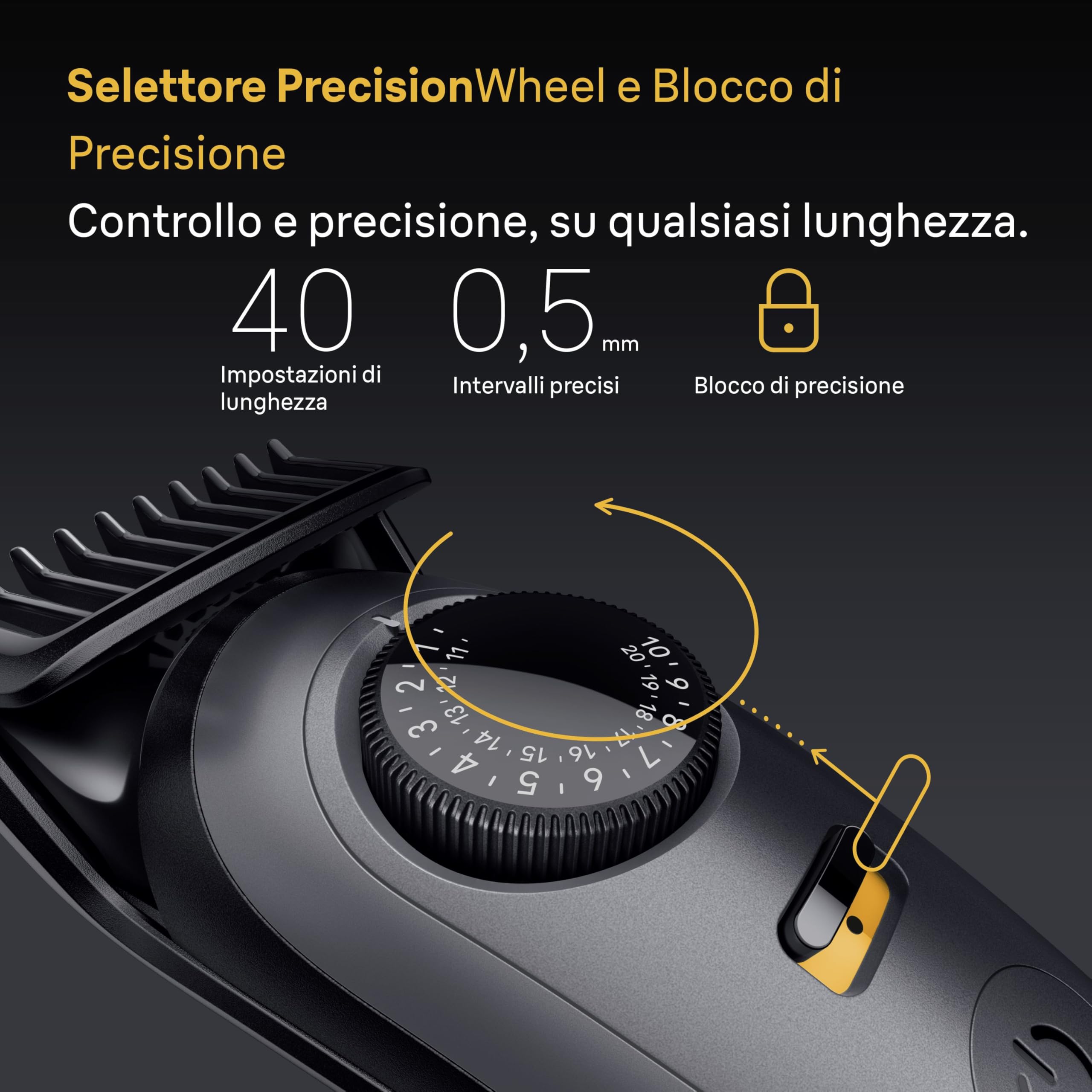 Braun Regolabarba Uomo Series 5, +9 Strumenti di Styling, Rasoio Elettrico Barba, Lama Ultra Affilata, 120 Min di Autonomia, Impermeabile, Selettore di Precisione con 40 Lunghezze, Bt5565, Grigio