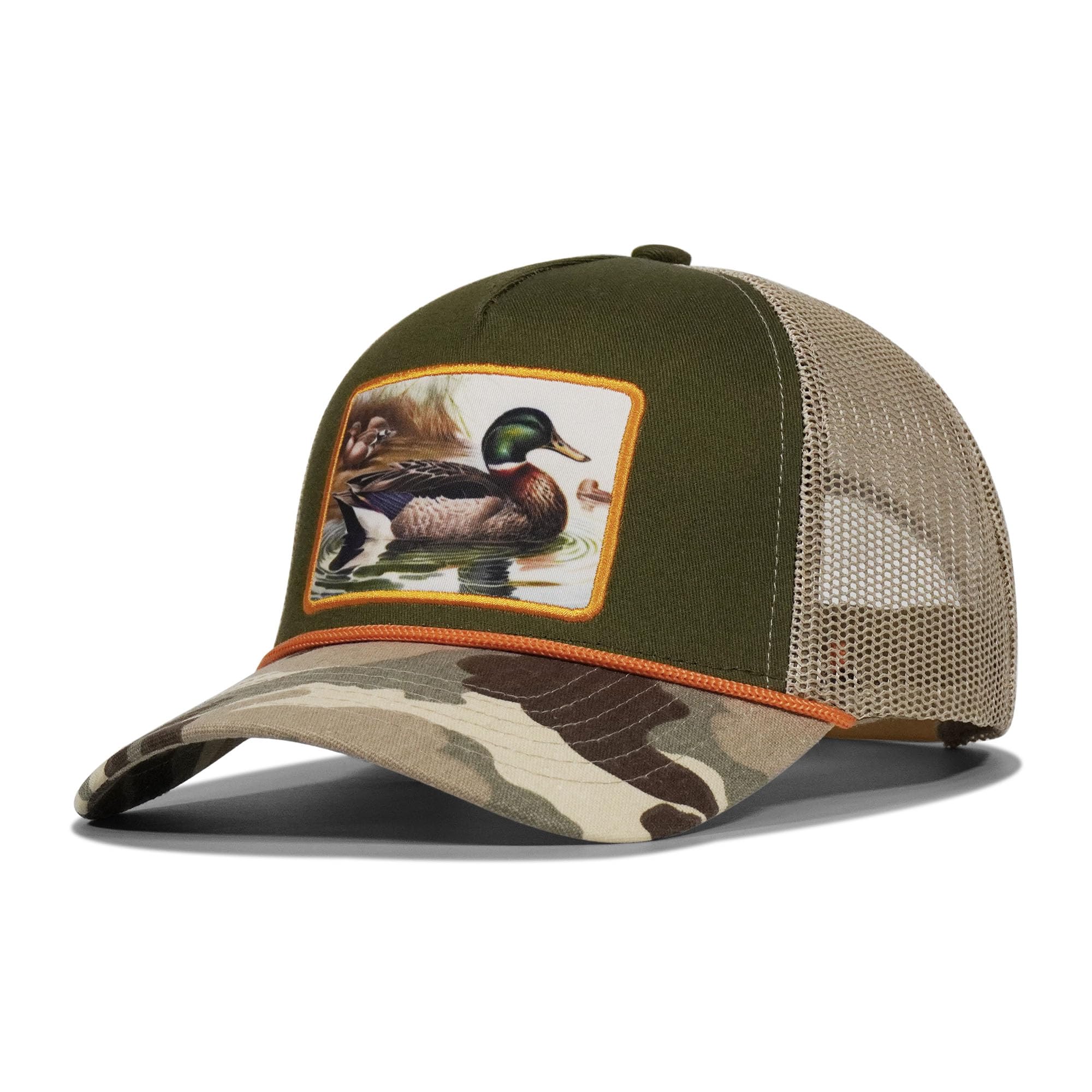 Duck/Deer Hunting Hat for Men Women, Beanie Hunting Gifts Accessories for Hunter Blaze Orange/Camo/Black, 02.camo Duck - 2, One Size