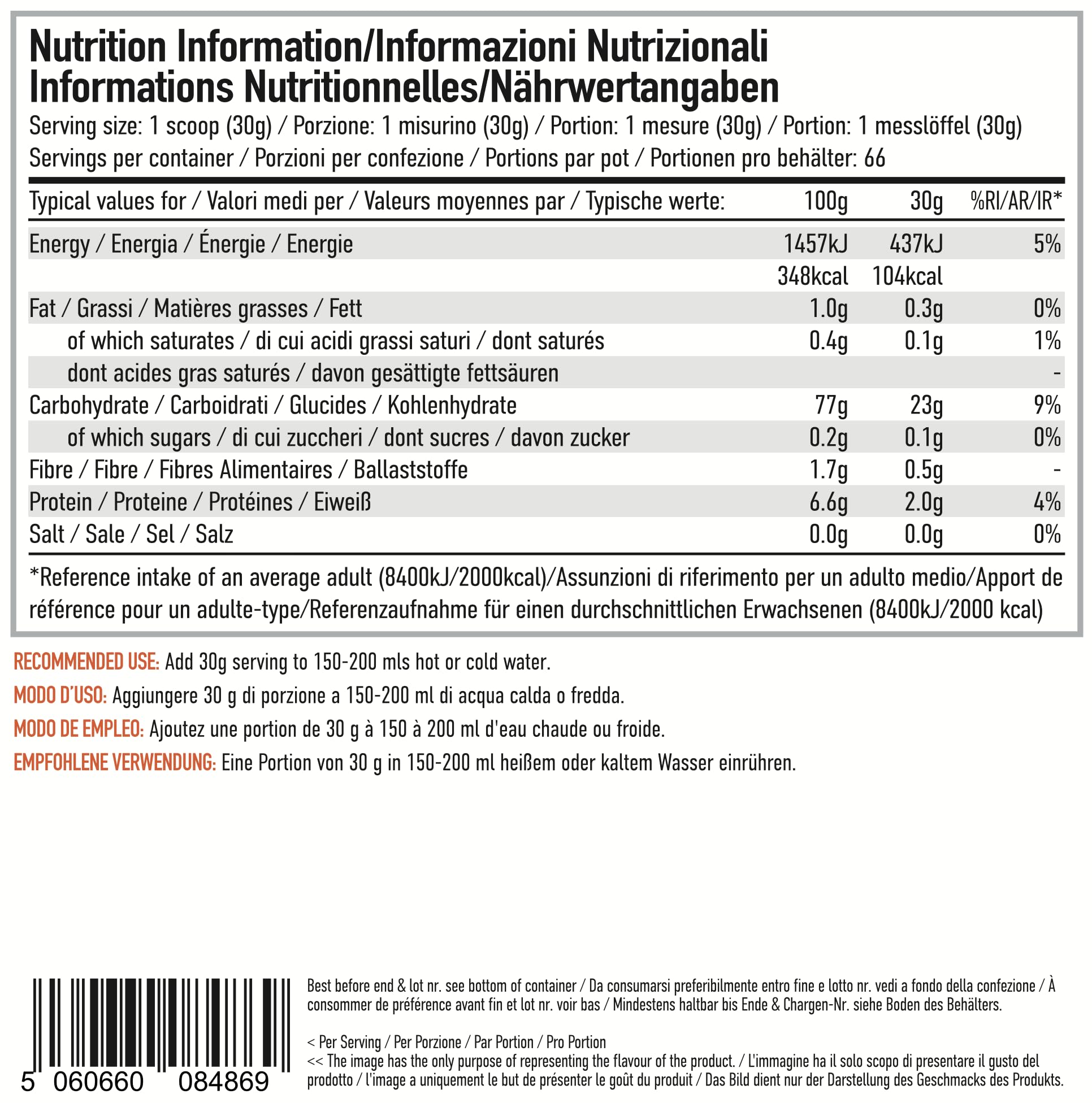 Per4m Cream of Rice, Farina di Riso Senza Glutine e Digeribile, Carboidrati Rapidi per Energia e Recupero, Facile da Preparare, Pasto Pre e Post Allenamento per Sportivi – Banana Creme – 2kg