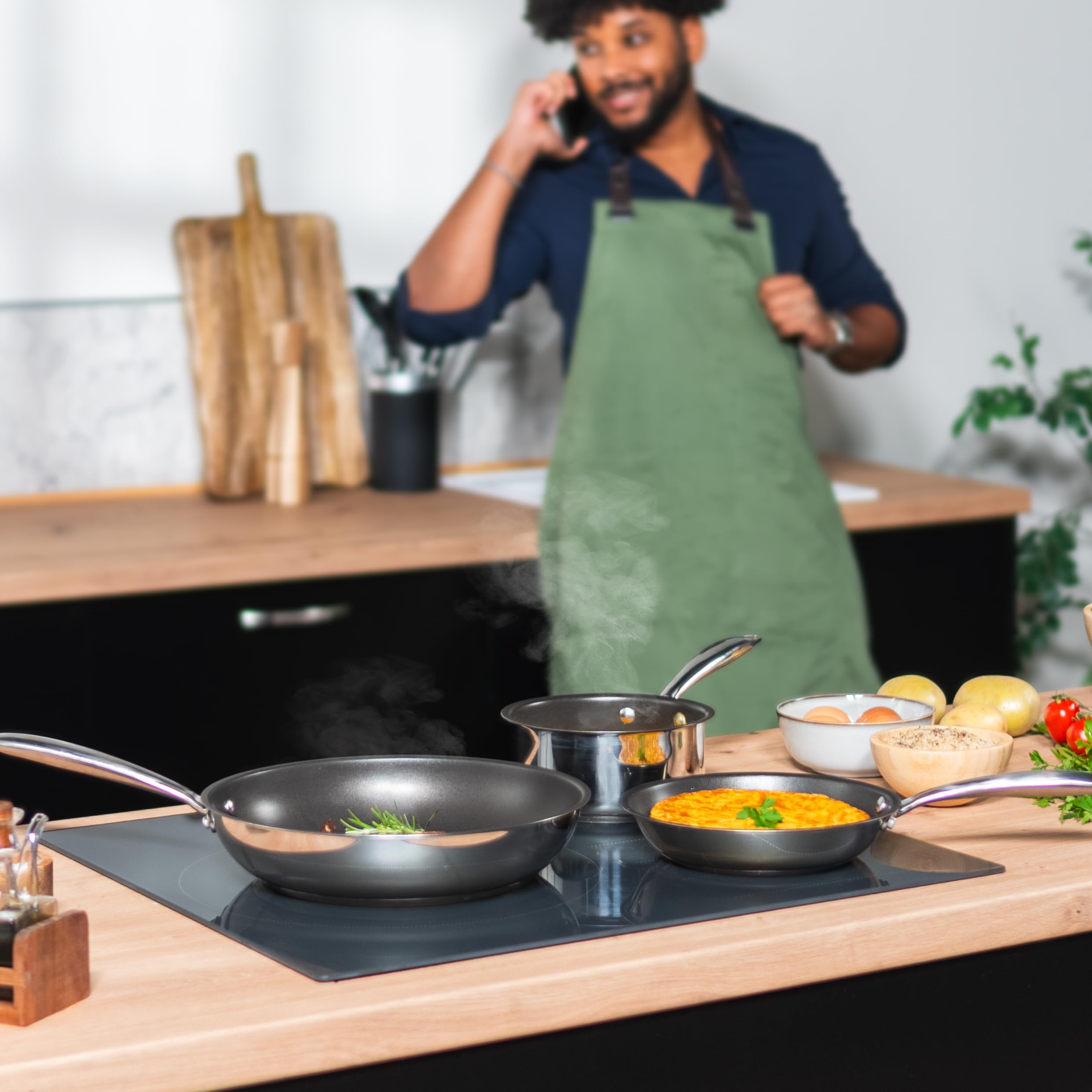 Cecotec Plaque Induction Avec Zone Flex Et Extra Large De 32 cm Bolero Squad I 3600 FullFlex Grey. Plaque à Induction, Contrôle Tactile, Fonction Keep Warm, Kid Lock et minuterie