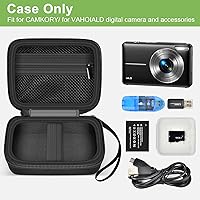 Vista 2 de Funda para cámara digital compatible con VAHOIALD FHD 1080P/ para CAMKORY Digital Point and Shoot/para KODAK PIXPRO FZ45-BK 16MP Vlogging