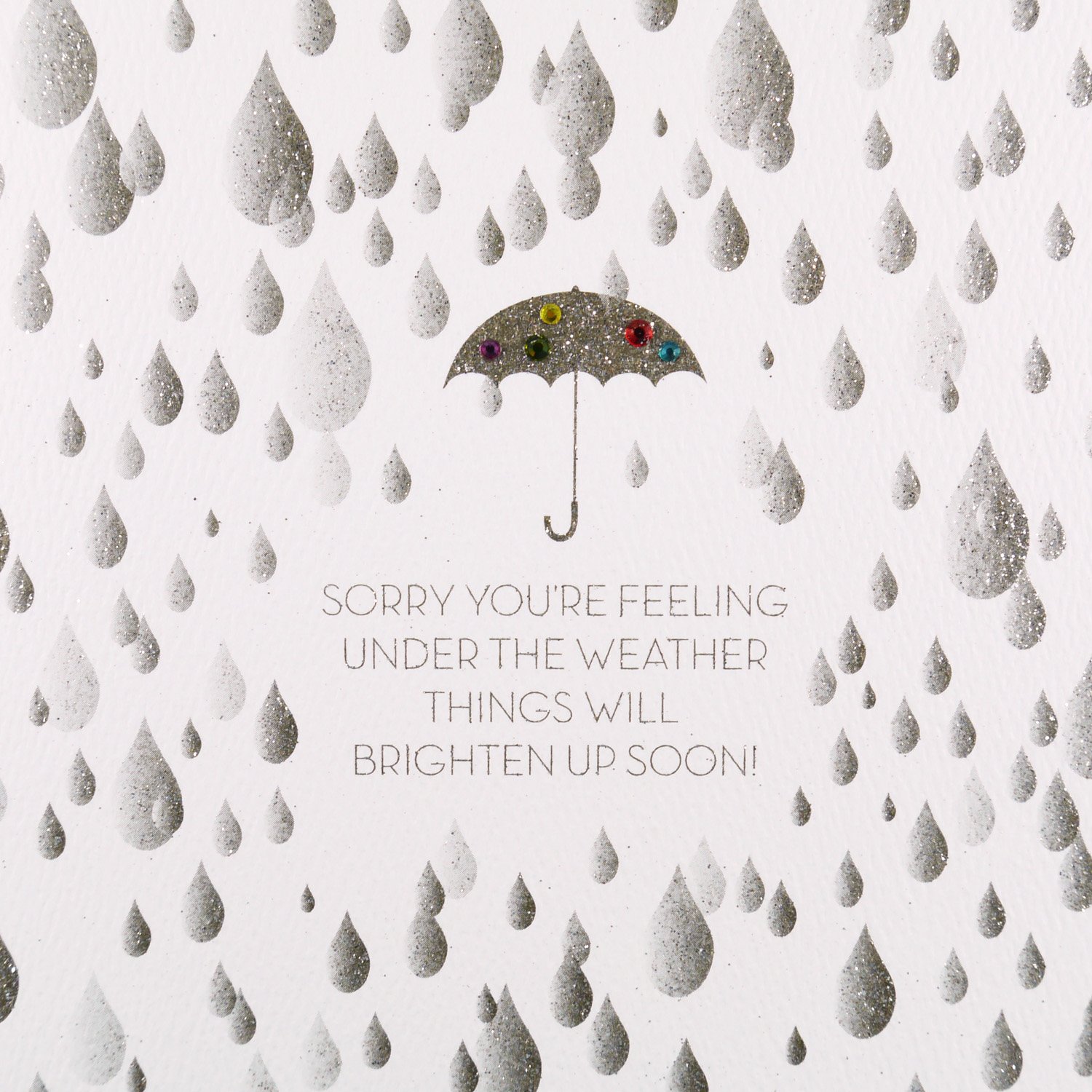 Sorry You're Feeling Under The Weather - Handmade Greeting Card / GSM19