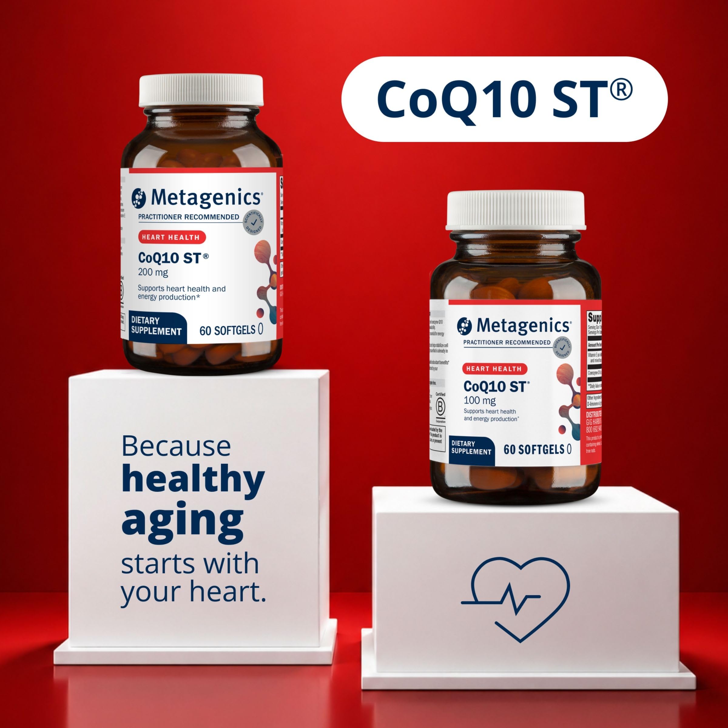 Metagenics CoQ10 ST-100 Ubiquinone 100 mg Heart Health, 60 Softgels — Amazon image 7