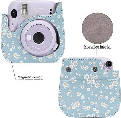 Miniatura 3 de Frankmate Funda protectora compatible con Fujifilm Instax Mini 11988+ cámara de película instantánea con bolsillo para accesorios y correa ajustable