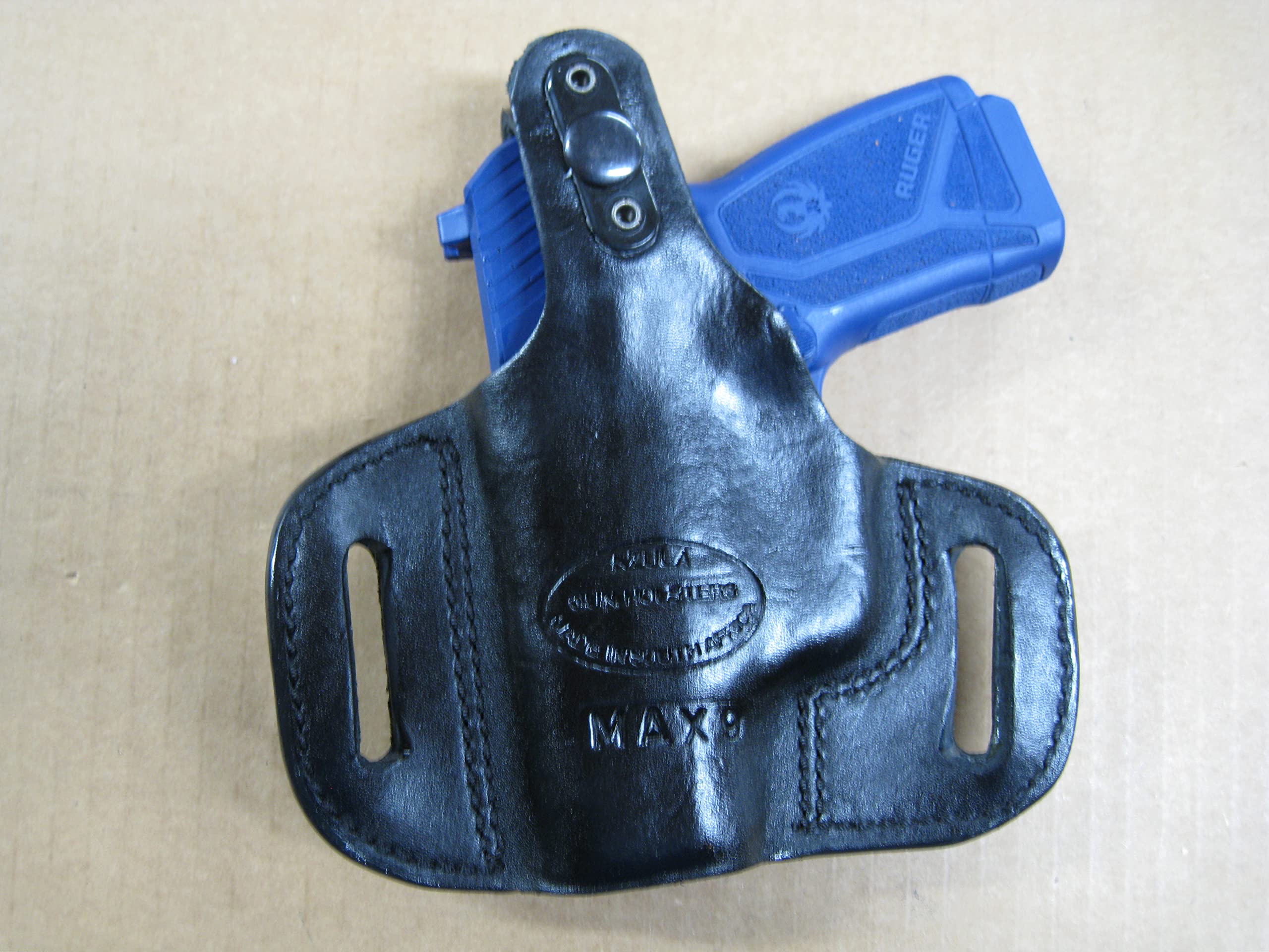 Amazon.com : Leather 2 Slot Molded Thumb Break Pancake Leather