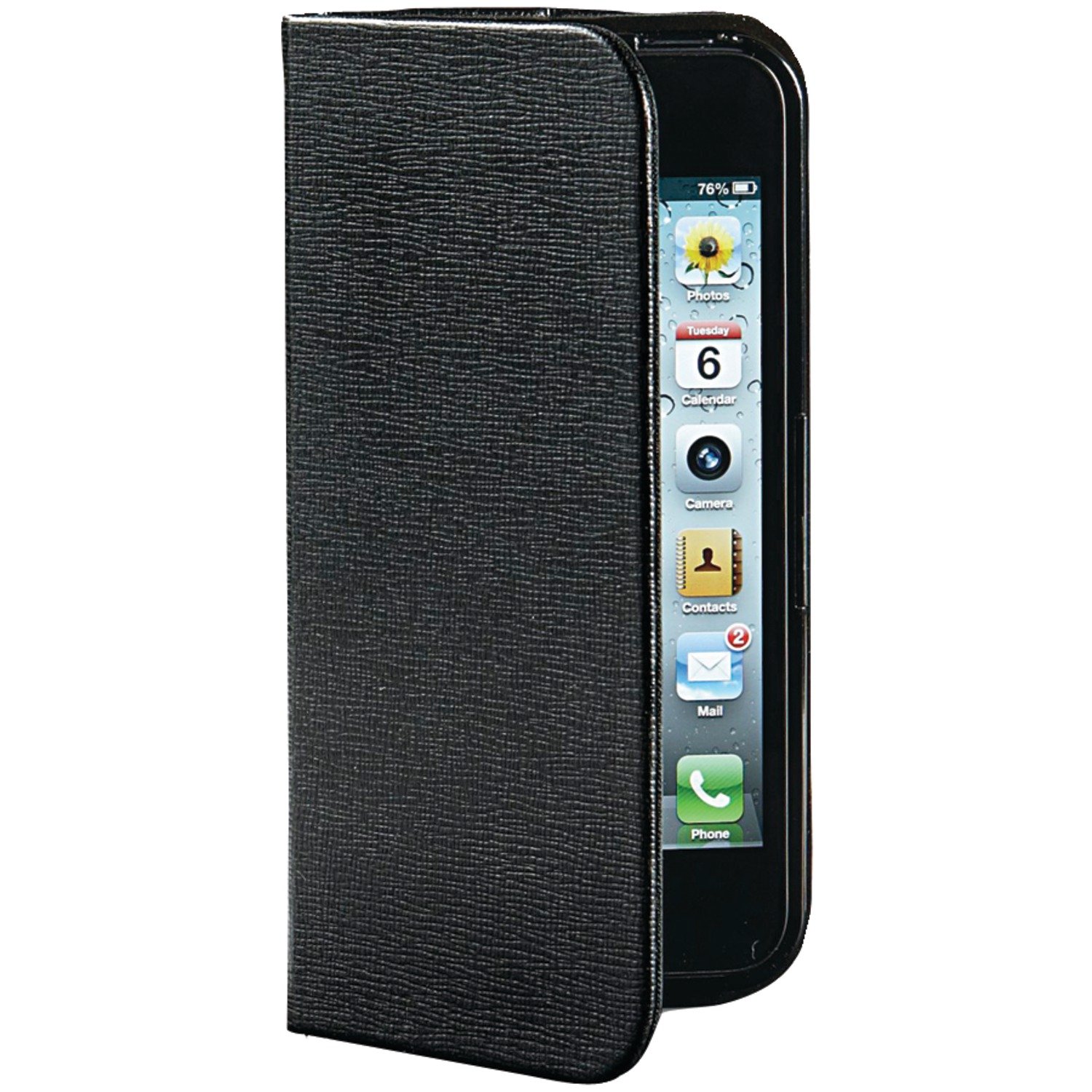 Verbatim Folio Pocket Case for iPhone 5/5S, Licorice Black 98090