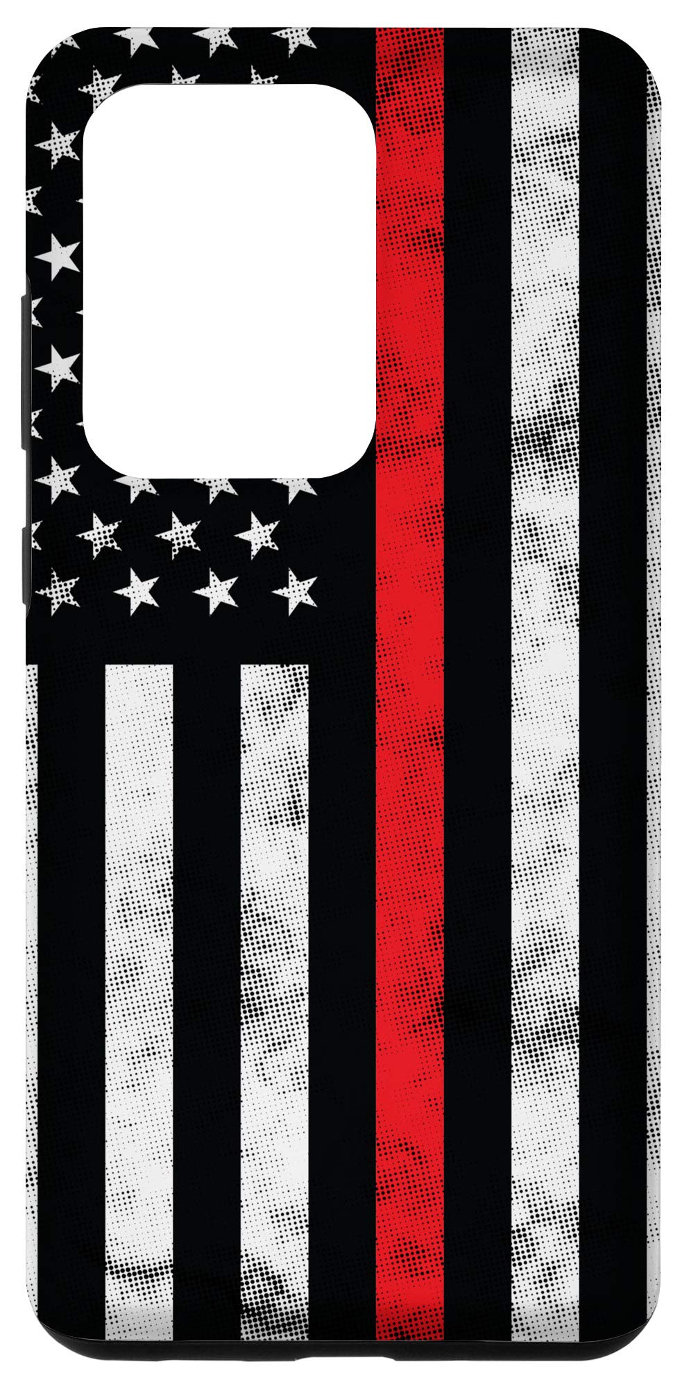 Galaxy S20 Ultra Firefighters - Thin Red Line USA Flag Case