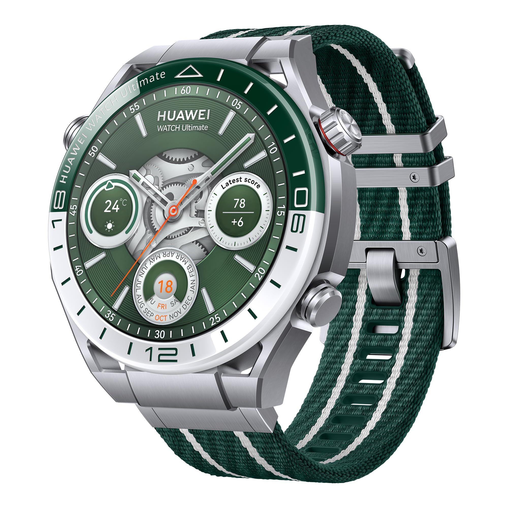 HUAWEI Watch Ultimate Smartwatches, Reloj de Metal Líquido a Base de Circonio, Modo de Golf, Resistencia al Agua a 100 Metros, Dos Semanas de Batería, GPS, Llamadas Bluetooth, iOS & Android