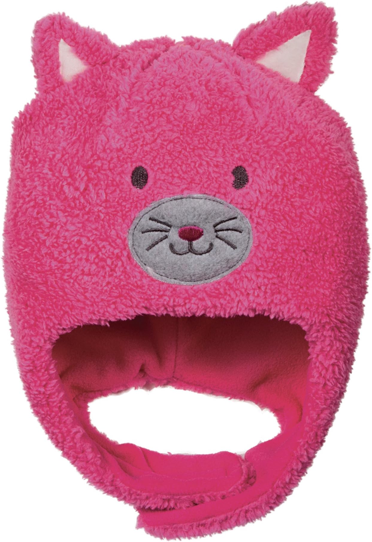 Kids Peruvian Plush Animal Costume Hat, Fleece Cap in Toddler Sizes, Cat or Bear