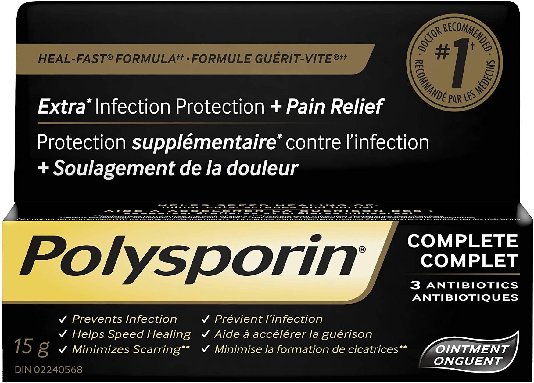 Antibiotic Ointment Heal-Fast Formula, 15g 15 gram