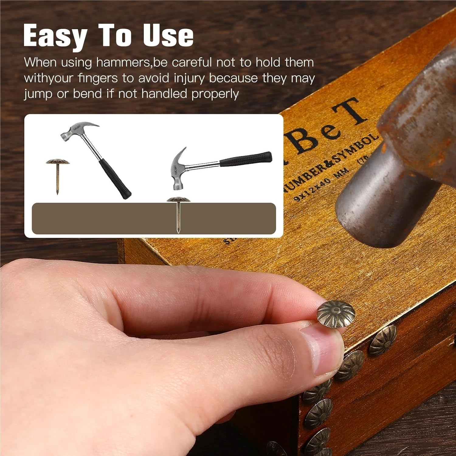 Versatile 500Pcs Decorative Upholstery Nails Bubble Push Pins Furniture Nail Iron Tacks for Couch Chairs Wall Maps