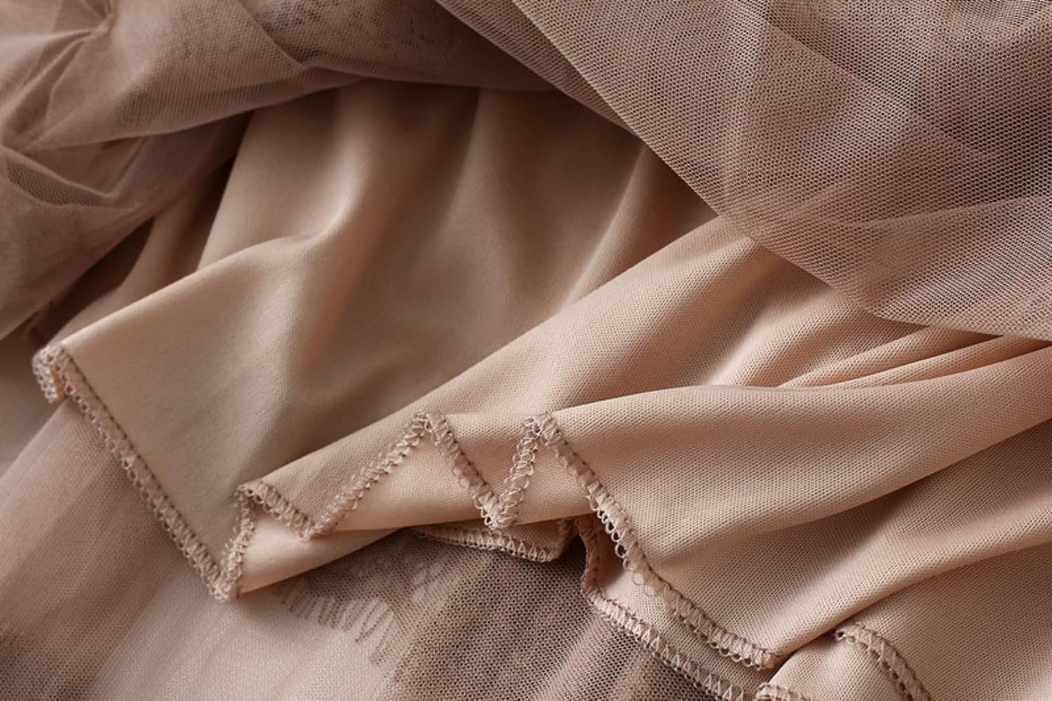 Women's Midi Skirt Elastic High Waist Lace Tulle Skirt Pleated Skirt - Image 4