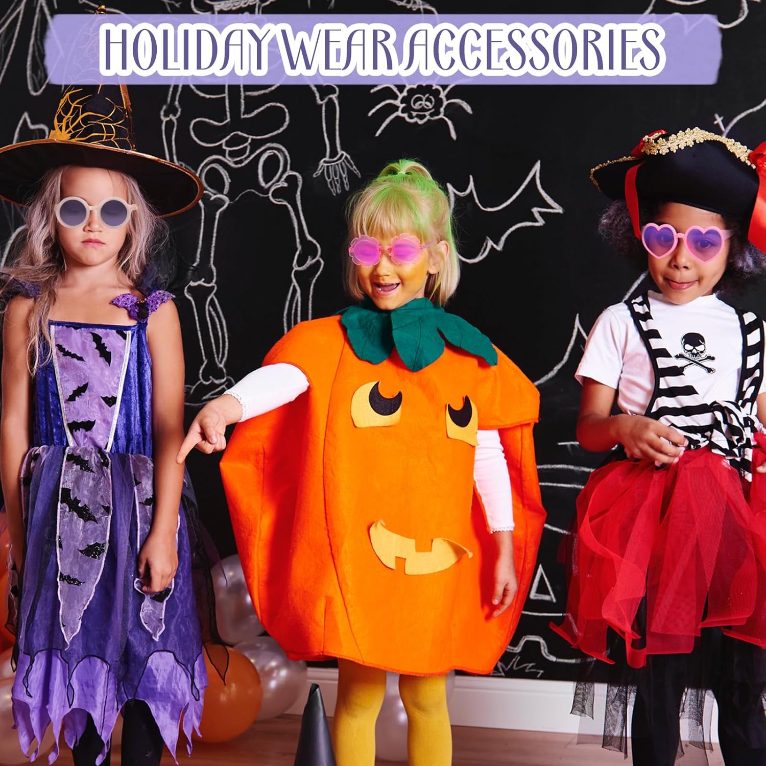 Zhengmy 9 Pairs Kids Sunglasses Round Flower Heart Shaped Sunglasses for Toddler Girl Boy Baby Cute Glasses for Party - Image 6