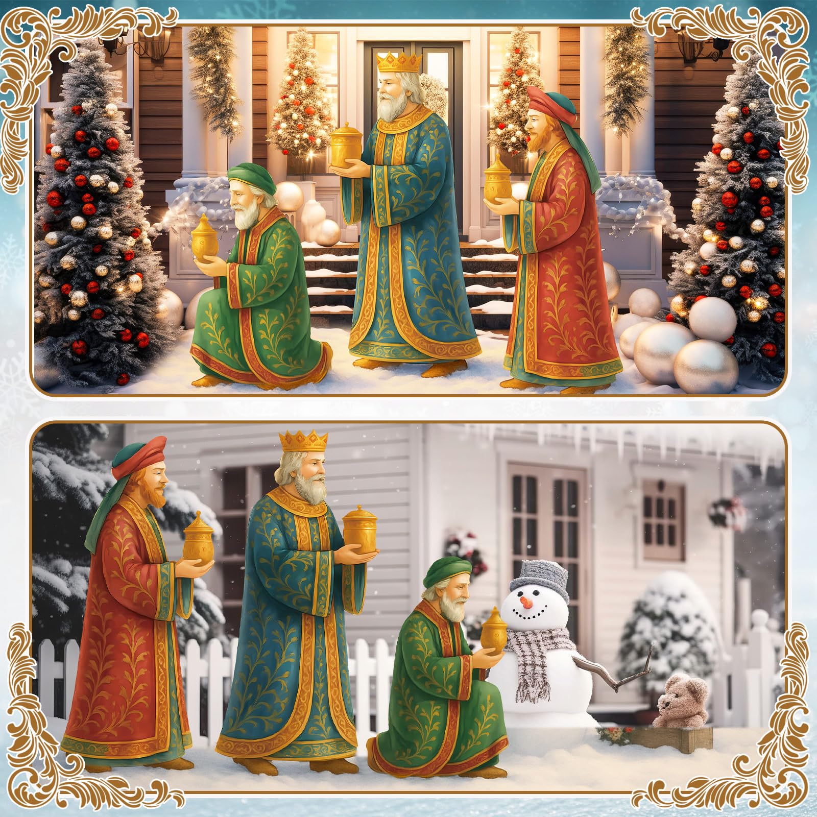 Amazon.com: Vercraft 3 ft Large Metal Nativity Scene Yard Stake