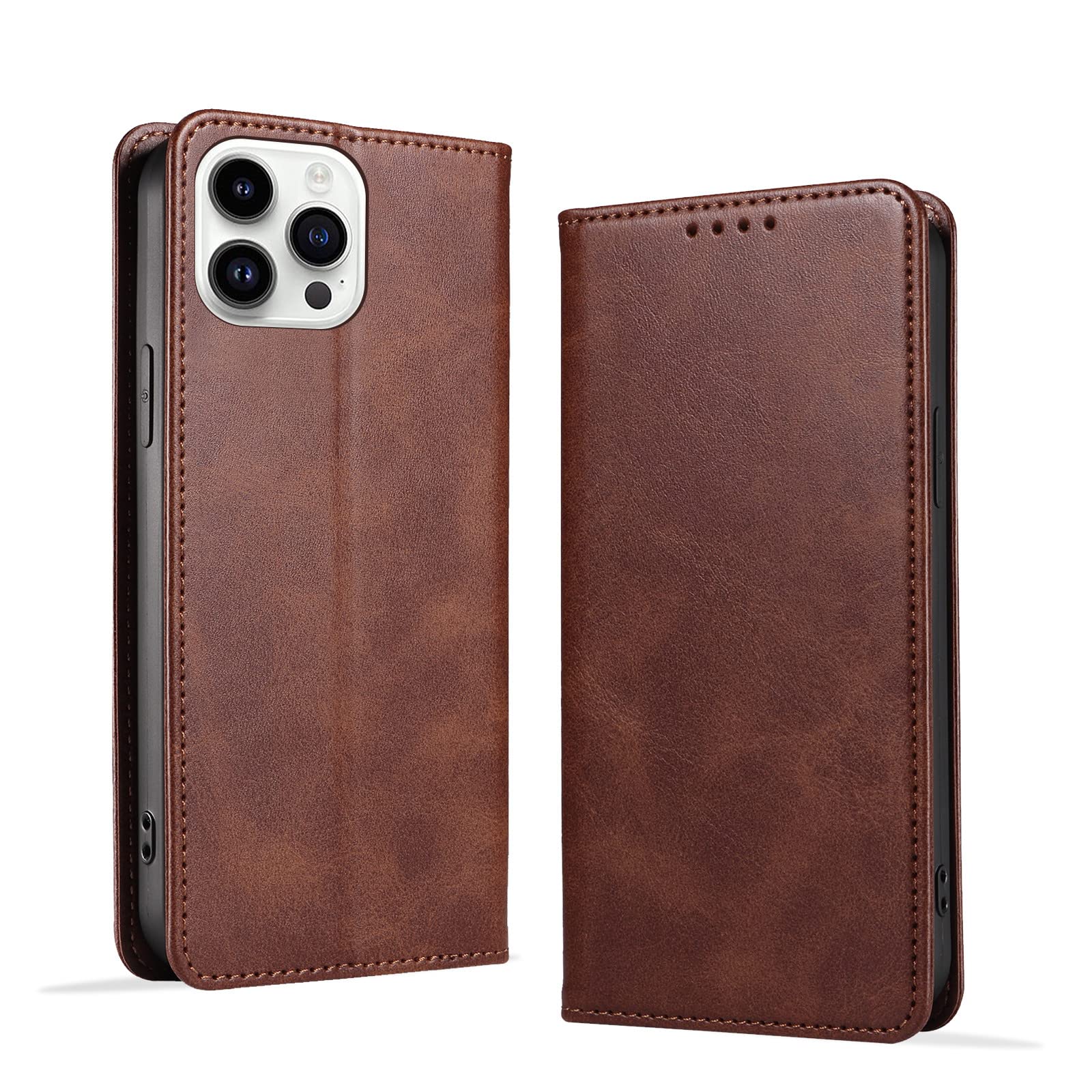 Amazon.co.jp: KWATUNG iphone 15 Pro 用ケース 手帳型 PUレザー