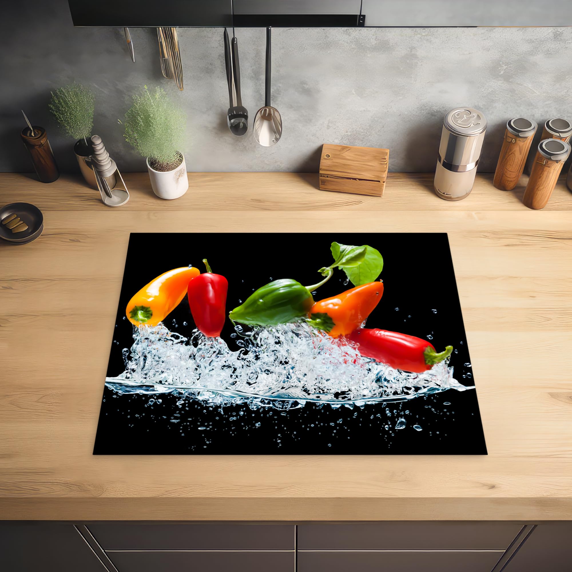 Protection Plaque Induction KitchenYeah Personnalisable - 52x60cm Avec Photo, Antidérapante