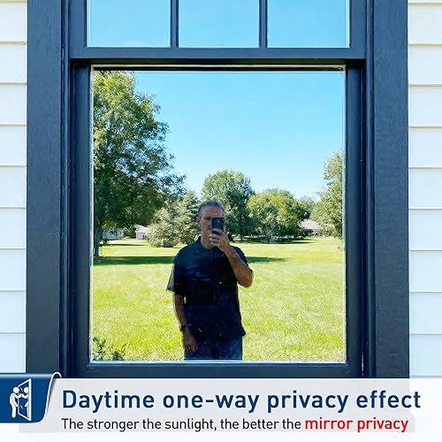 Vista 47 de Coavas - Película de privacidad para ventana no adhesiva, película translúcida de aves para ventana, película estática, adhesivos de ventana