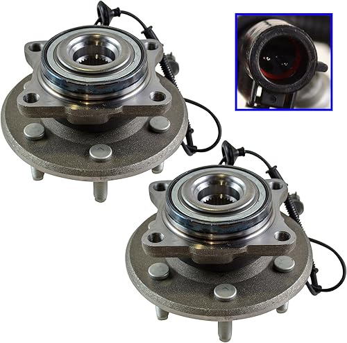 Vista 715 de TRQ Juego de 2 rodamientos y bujes de rueda trasera izquierda y derecha compatible con Ford Expedition 2007-2010 Lincoln Navigator 2007-2010