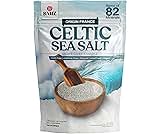 SAHZ Celtic Sea Salt Organic | 100% Natural Unrefined Coarse Crystals Hand-Harvested in Guérande, France | Pure 82+ Mineral-Rich Celtic Salt Organic for Cooking, Baking & Seasoning.