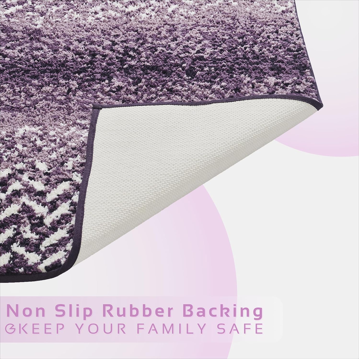 Better Trends Casablanca 100% Polyester Grey Bath Mat and Toilet Rugs u Shaped Washable, Rubber Backing Non Slip Bath Mat & Multi-Purpose Bathroom Toilet Rugs – 20x20 U Shaped Toilet Rug