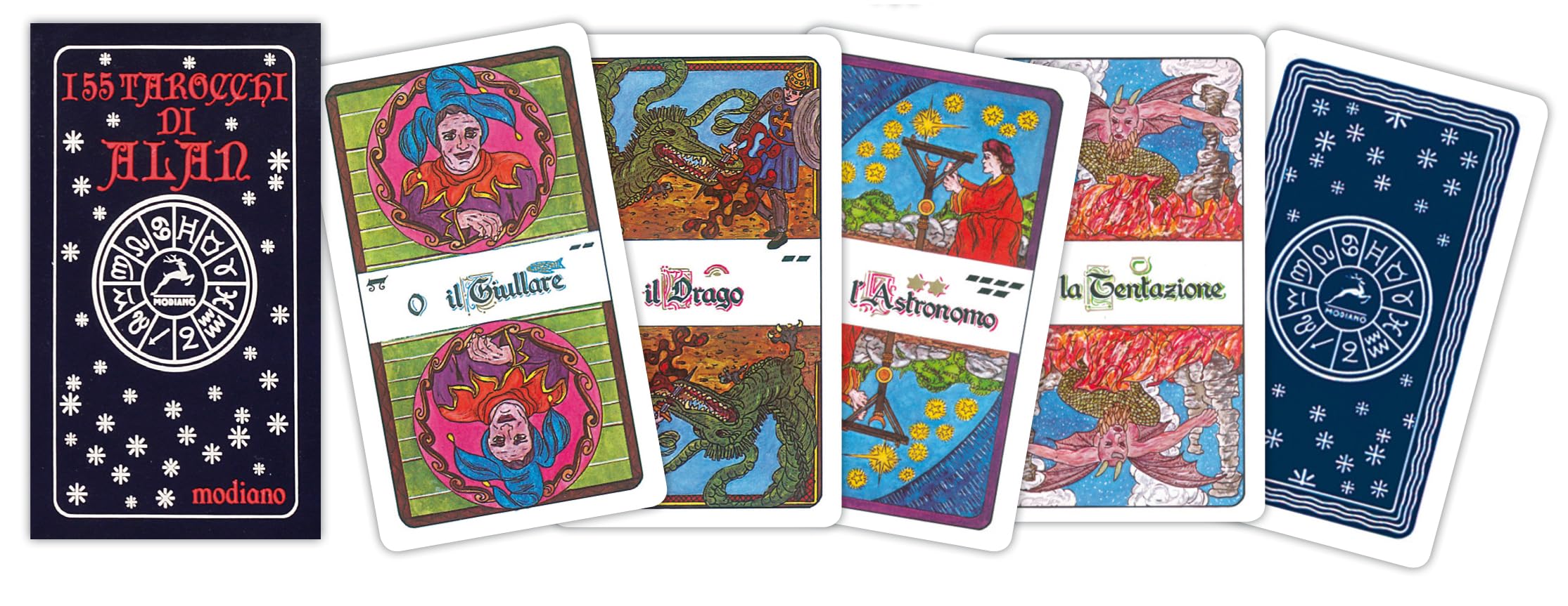 Amazon.com: Modiano Tarot of Alan 55 Cards - I 55 Tarocchi di Alan