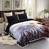 JML Fleece Blanket King Size 85 x 93 inches Plush Korean Style Mink Blanket - 10 Pounds 2 Ply A&B Printed Silky Soft and Warm Raschel Bed Blanket Eagle/Tiger