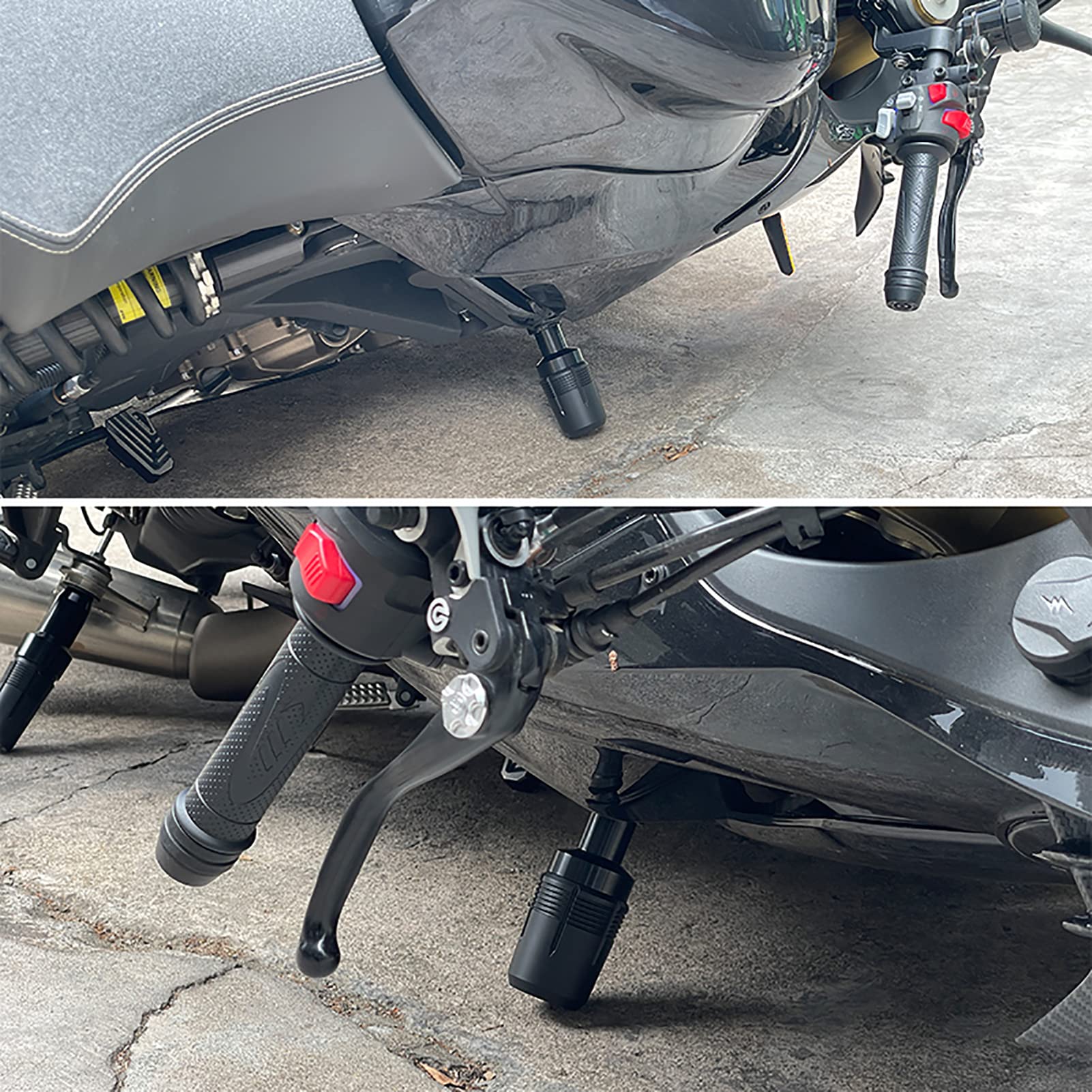 Tamponi Paratelaio Moto Accessori per tracer9gt TRACER 9 /GT MT09 2021 2022 2023 tracer9 2024 2025 Protezione Anticaduta (nero)