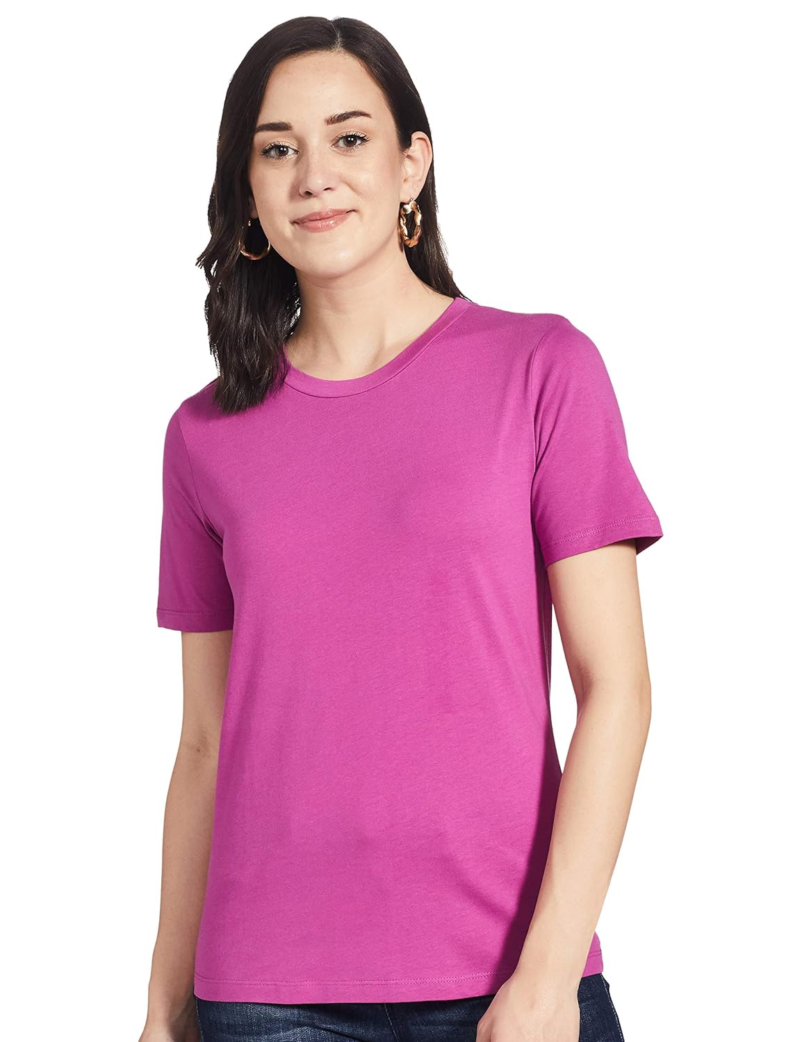 T-shirt fille violet 5-6 ans TEX BASIC à Prix