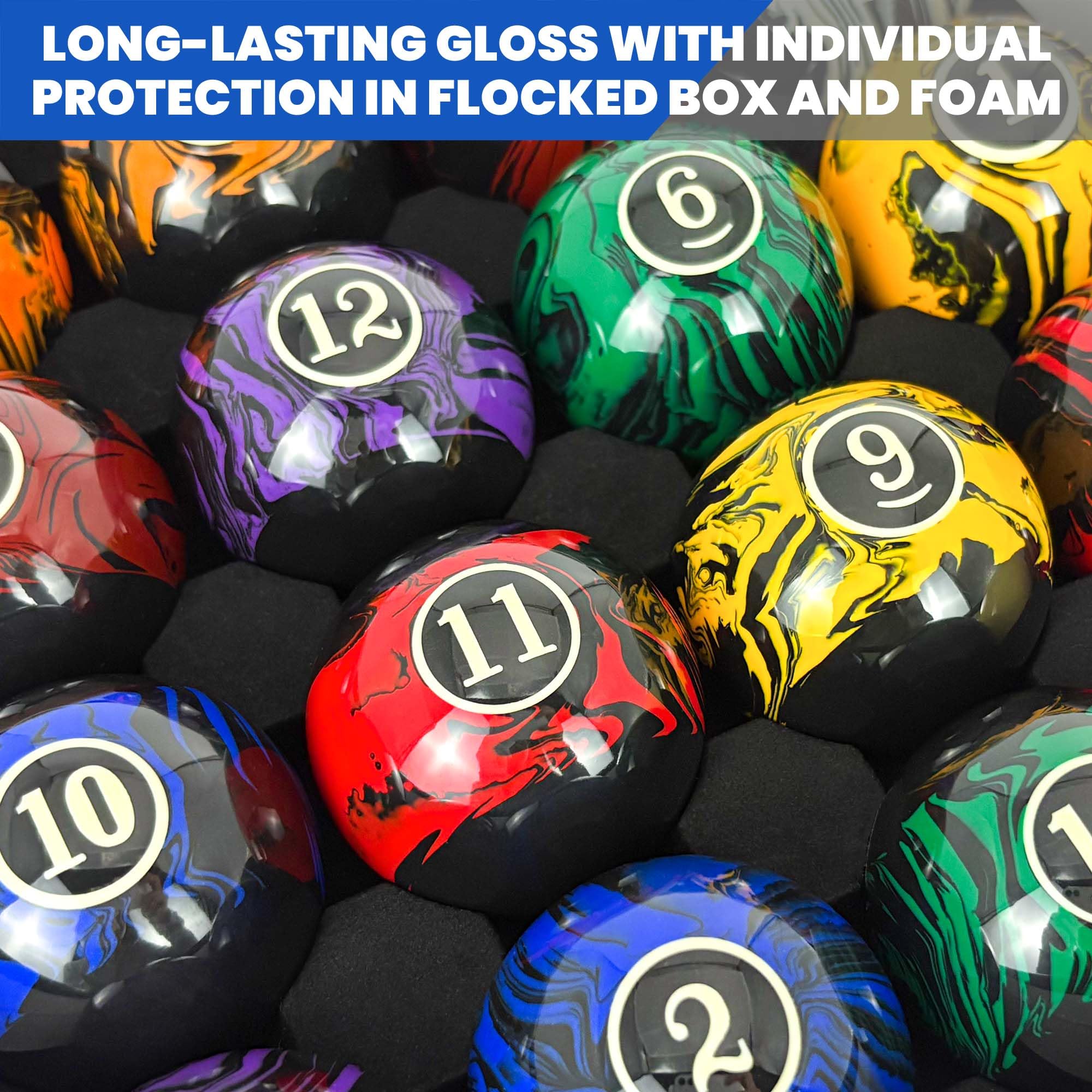 Amazon.com : JOLORLY Billiard Balls AAA-Grade, Complete Set of 16