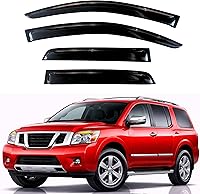 Vista 260 de KPY Moldura deflectora de viento con protección contra la lluvia compatible con GMC Terrain 2018-2023, 4 unidades, para ventana lateral, autoadhesiva