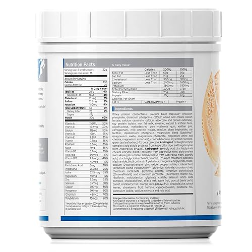 Miniatura 6 de WellnessPro Batido de reemplazo de comidas Balanced Nutrition para hombre, fórmula específica en polvo para hombres, 15 porciones, sabor vainilla,