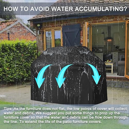 Miniatura 5 de ABCCANOPY Cubierta de parrilla para horno de barbacoa de gas, cubierta para horno al aire libre, impermeable y resistente al polvo, resistente a la