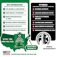 Vista 6 de HH-66 Cemento de vinilo, lata de 32 oz - Adhesivo de vinilo, pegamento para cemento, pegamento de reparación, inflables, forro de piscina, lonas