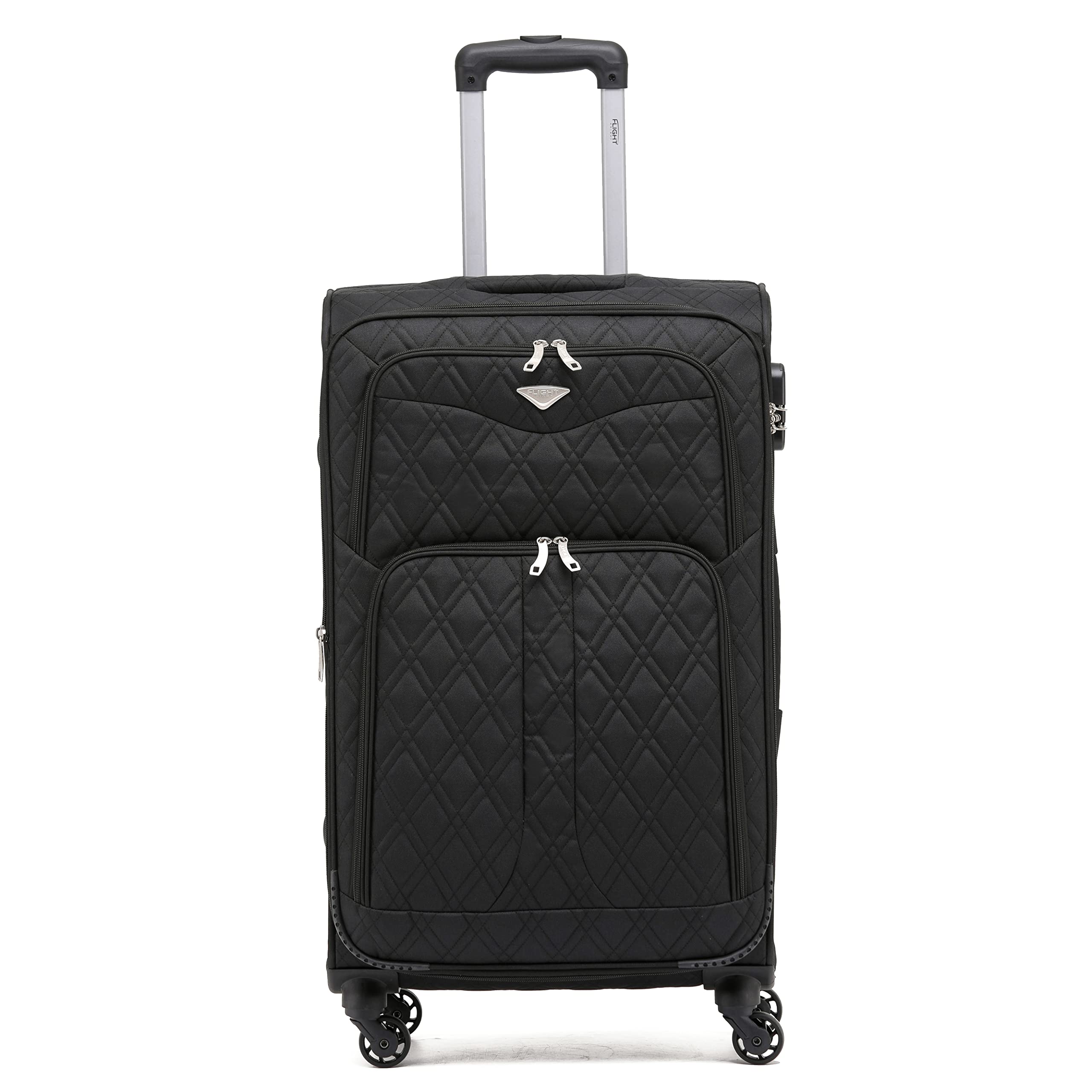 Flight Knight Lightweight 4 Wheel 800D Soft Case Suitcases Anti Crack Cabin & Hold Luggage Options Approved for Over 100 Airlines Including easyJet, BA & Many More! — view 129