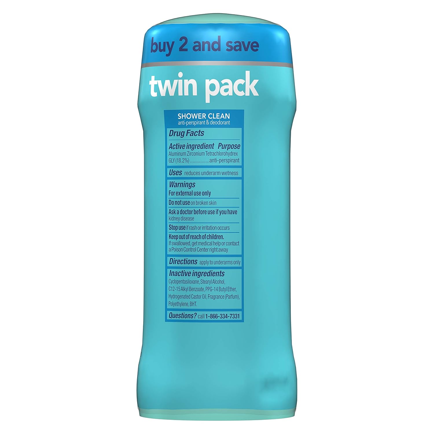 Degree Women Dry Protection Antiperspirant Deodorant, Shower Clean, 2.6 oz, Twin Pack : Beauty & Personal Care