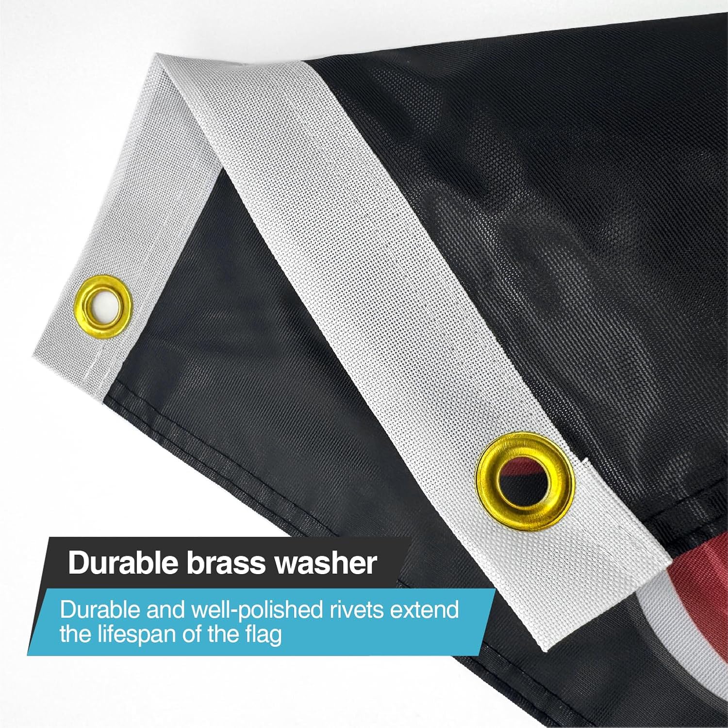 4 PCS 12x18 Inches ATV Flags,Whip Flags for UTV,Attach to Whip Lights or Antenna Flag with Poles, Double Side 3-layer Fabric American Flag Dune Golf Cart Flag for Can-Am SXS Jeep RZR Polaris Truck Boat Off-Road Vehicles - Image 4