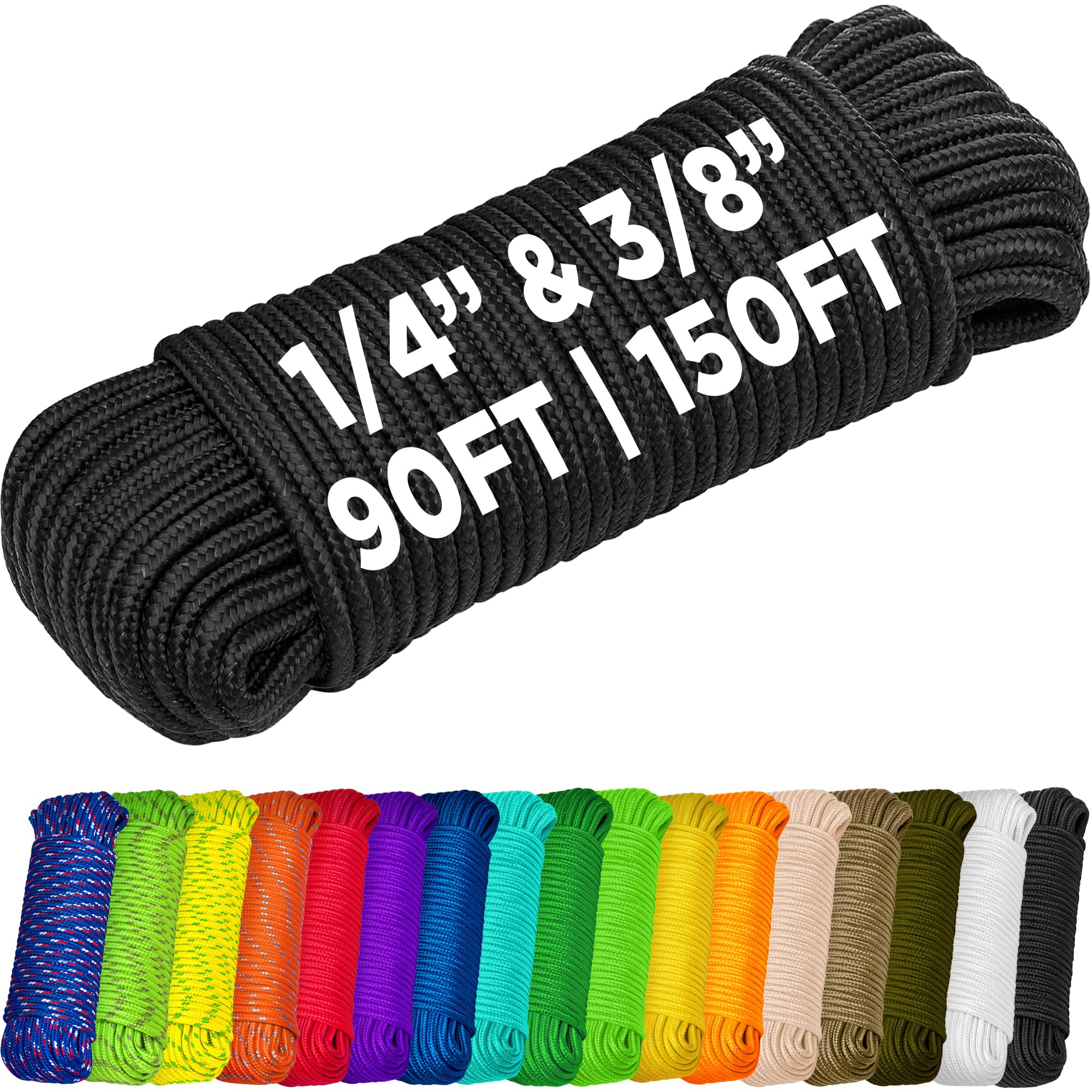 TECEUM Rope – 1/4” & 3/8” – 90 FT