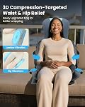COMFIER Shiatsu Massage Chair Pad with Heat, Full Back Kneading Massager with Adjustable Neck Massager, Compression for Waist & Hips, Vibration Seat - for Home/Office Use, Ideal Gift for Men and Women