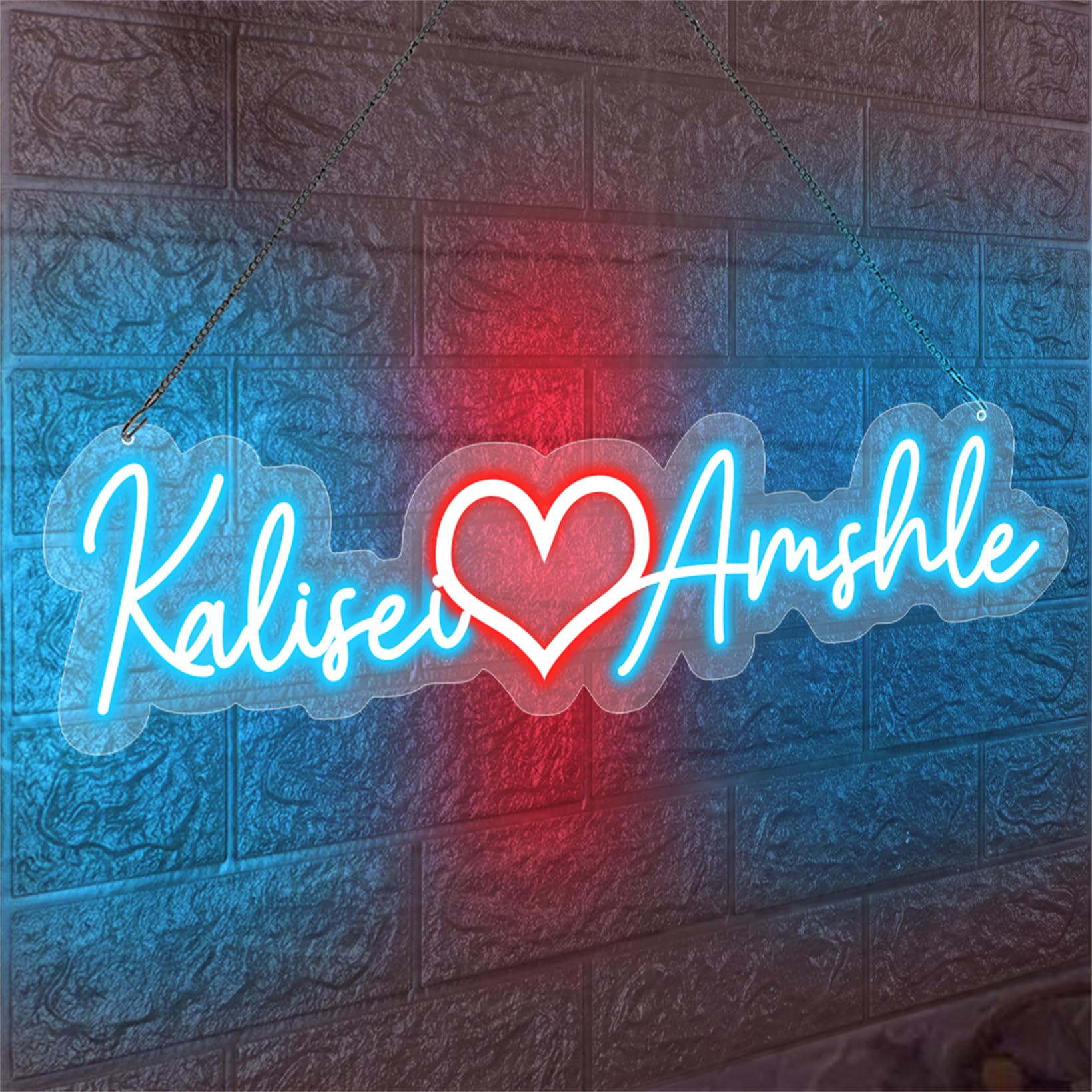 Infinity Sign You And Me Couple LED Name Table Top- Customized Lamp ...
