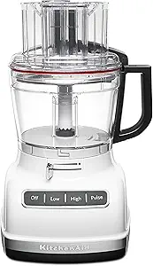 KitchenAid KFP1133WH 11-Cup Food Processor with Exact Slice System - White